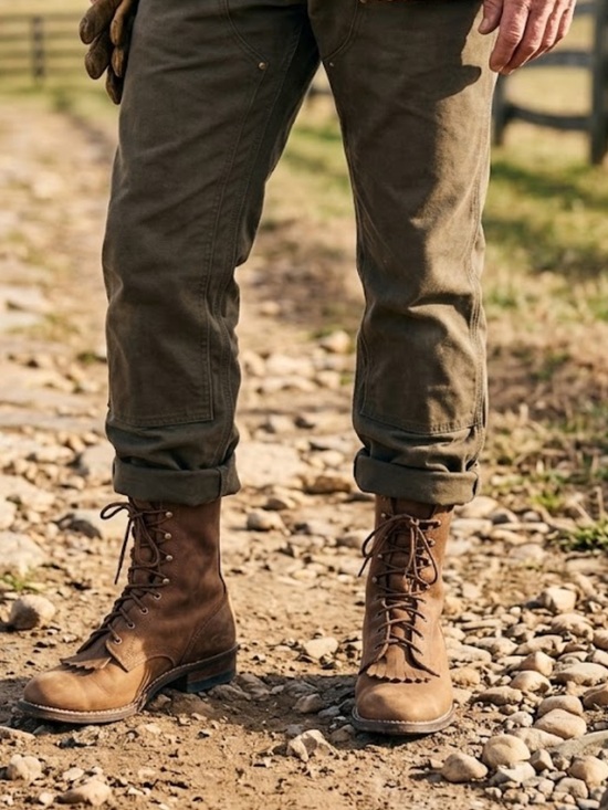 Laredo Other - Laredo Brown Lace-Up Leather Work Boots